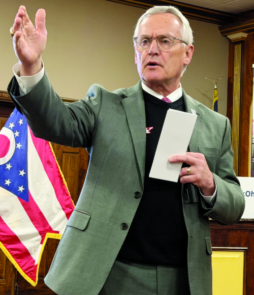 Tressel visits Marietta to discuss WorkOhio statewide launch